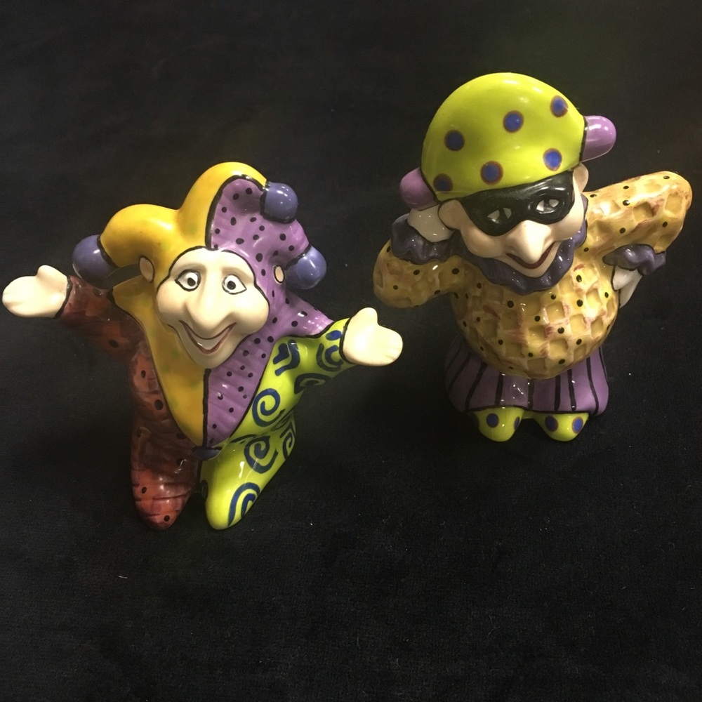 Charma Designs JESTER Salt & Pepper Shakers.